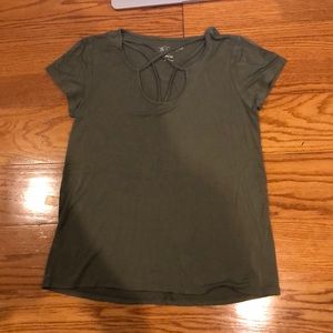 Army green tee shirt